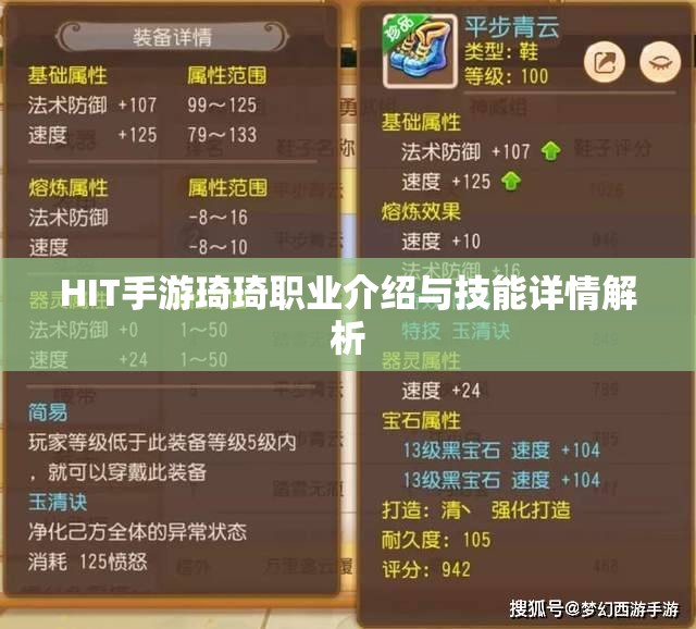 HIT手游琦琦职业介绍与技能详情解析