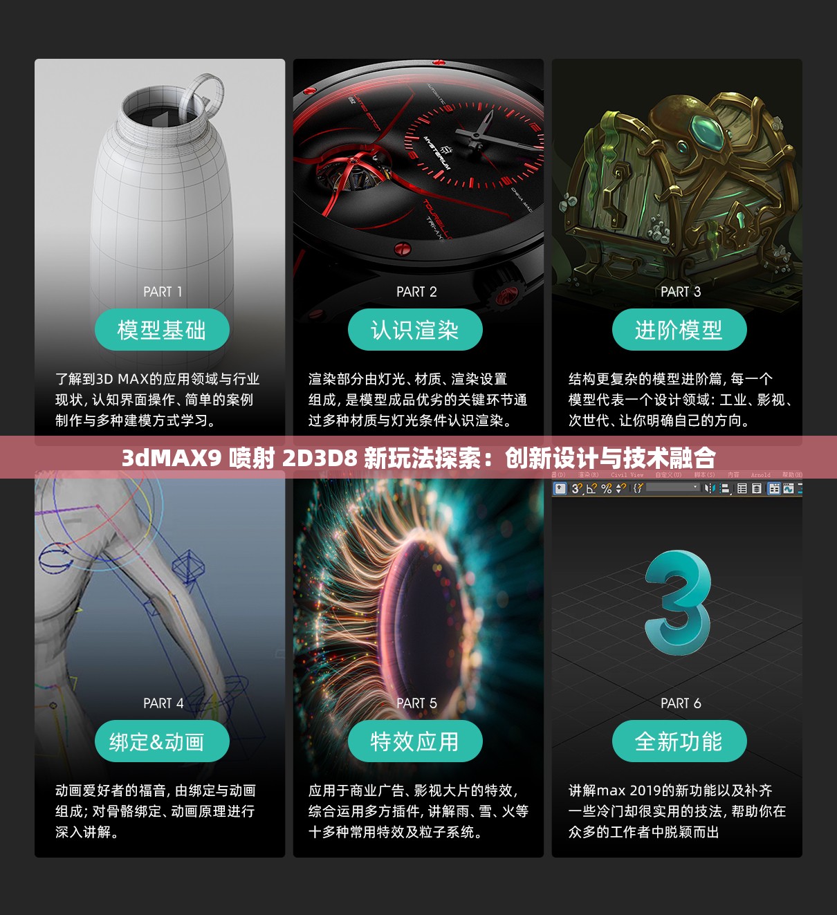 3dMAX9 喷射 2D3D8 新玩法探索：创新设计与技术融合