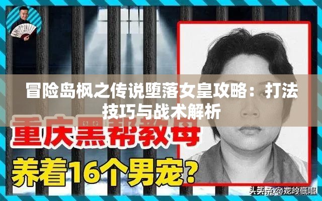 冒险岛枫之传说堕落女皇攻略：打法技巧与战术解析